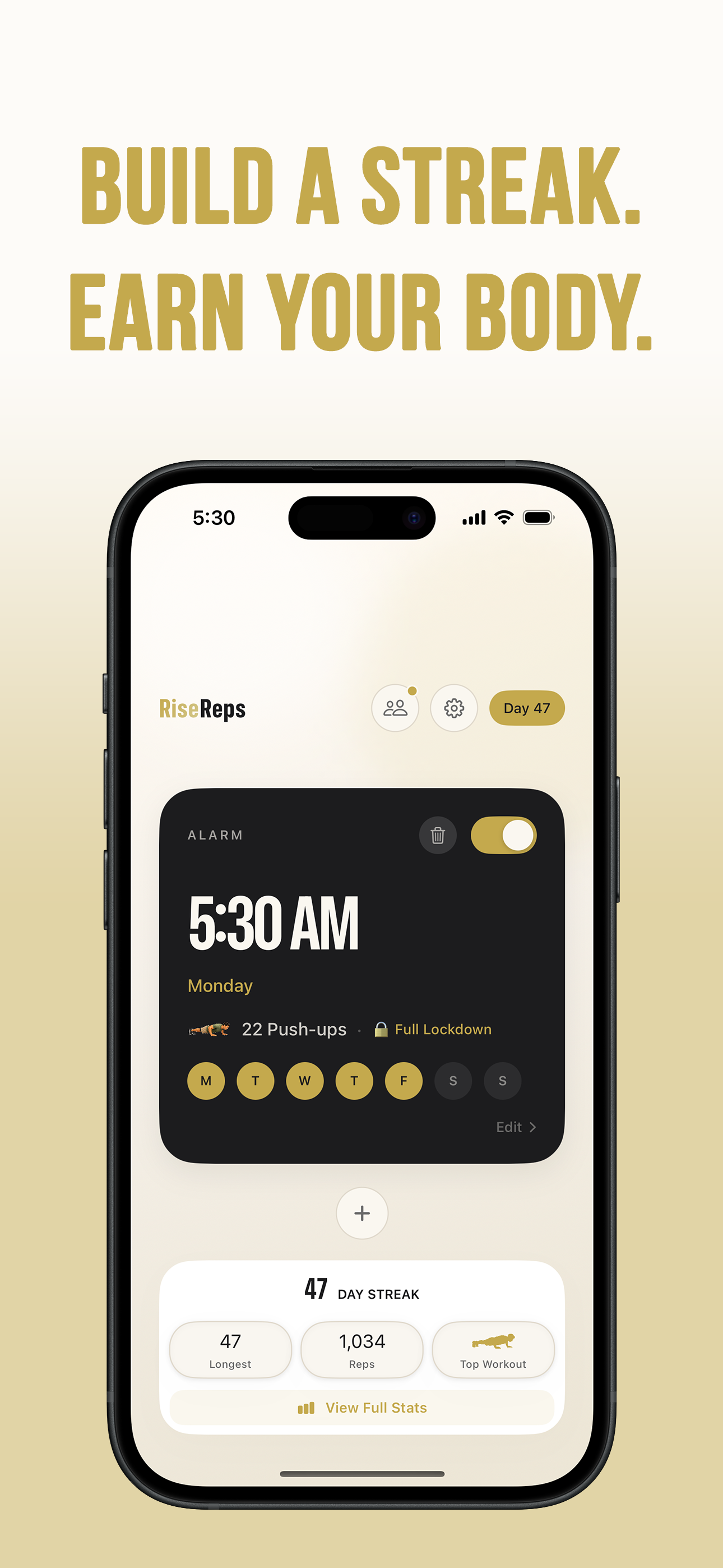 RiseReps: Push-Up Alarm Clock screenshot 5