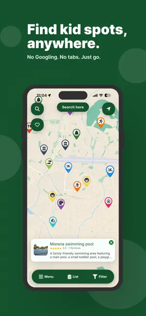 BubbleSpots: Kids outings screenshot 1