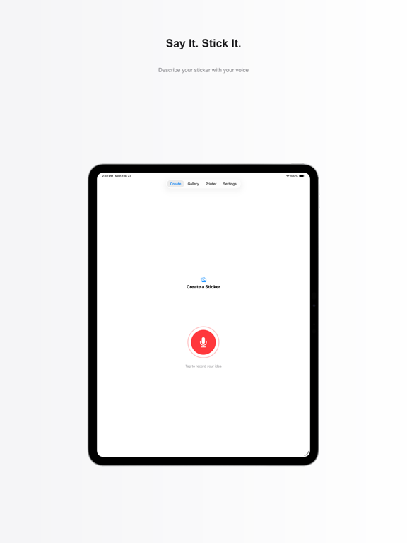 Magic Sticker Printer iPad screenshot