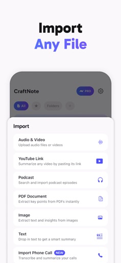 Smart AI Note Taker: CraftNote screenshot 4