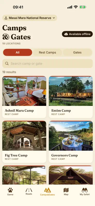 Masai Mara Safari: Map & Guide screenshot 6 of 10