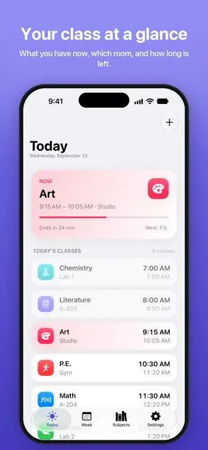 Scolairy: Class Schedule screenshot 1