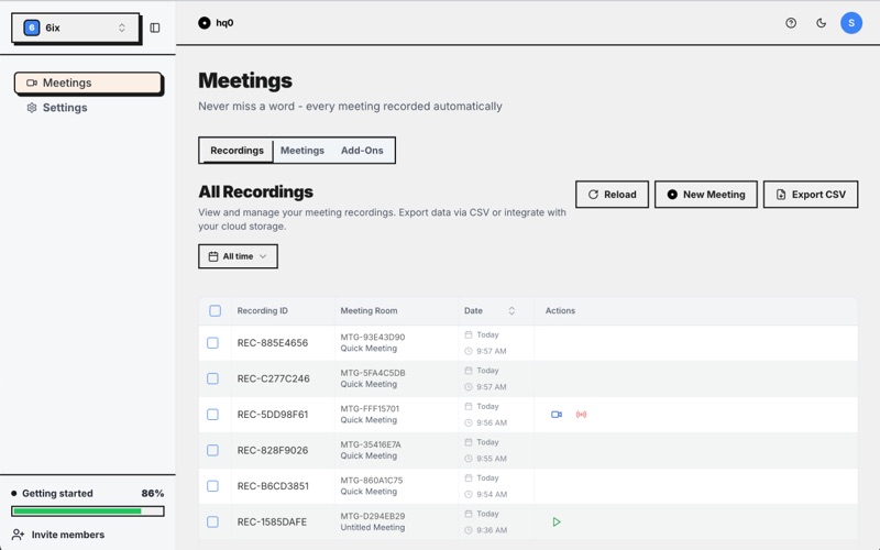 hq0 - Instant Meetings screenshot