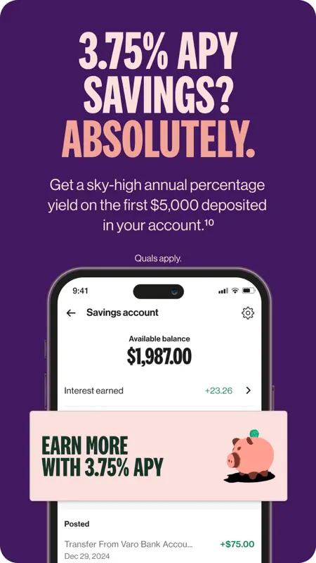 Varo Bank: Online Banking screenshot 8 of 10