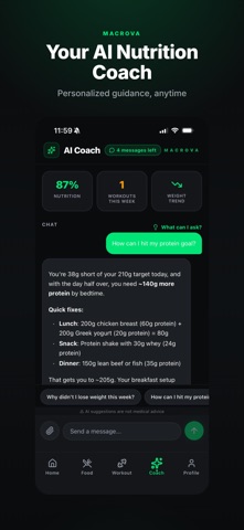 Macrova: AI Calorie Counter Screenshot 1 of 6