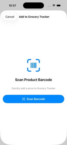 Smart Grocery Tracker screenshot