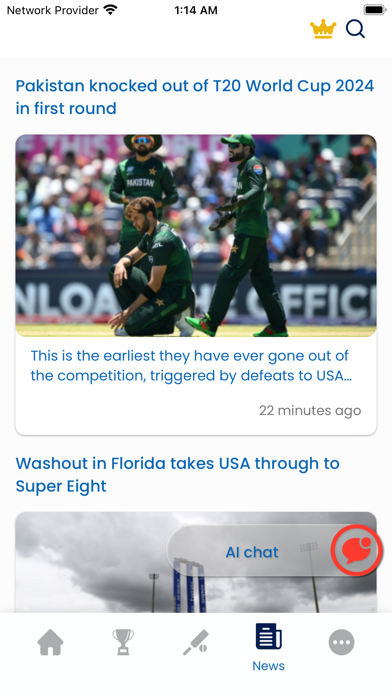 Cricket Live - World T20 Live Screenshot