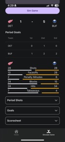 NHL Game Sim screenshot