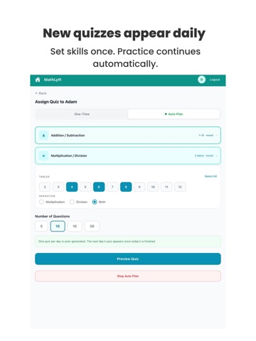 MathLyft - Daily Math Practice iPad screenshot