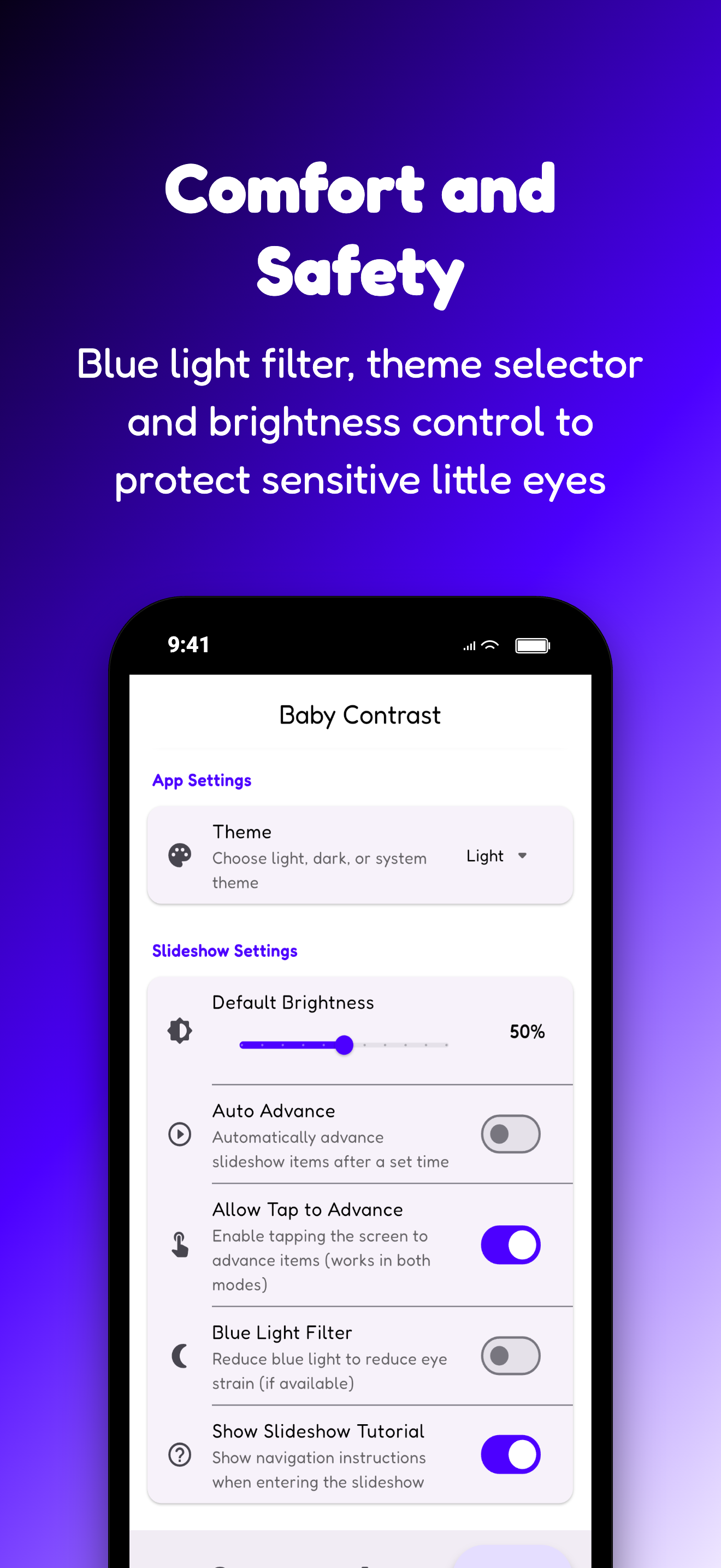 Baby Contrast: Sensory Games