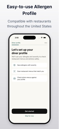 Food Allergy Options screenshot 4