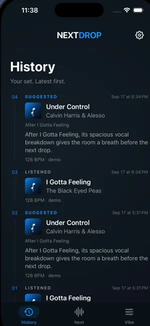 NextDrop — Live DJ Companion screenshot 3