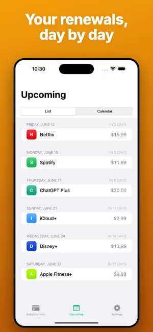 SubTrack: Bill & Sub Tracker screenshot 4