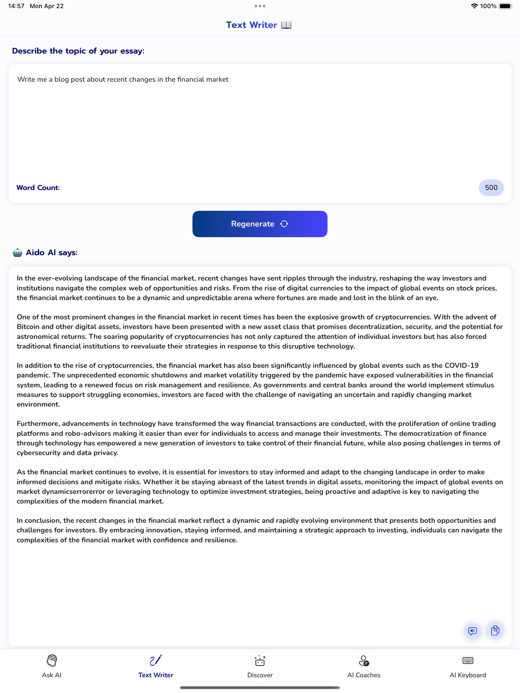 Essay Writer Ask AI Anything