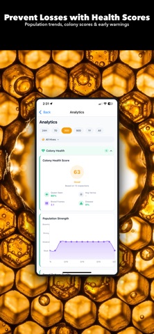 HiveSense: Smart Hive Tracker iPhone screenshot