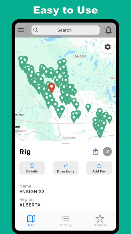 Rig Finder - GeoActivity screenshot 3 of 4