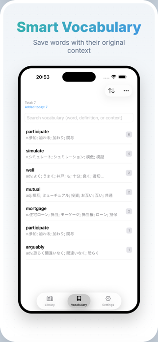TapLex:AI-Assisted EPUB Reader Screenshot 5 of 7