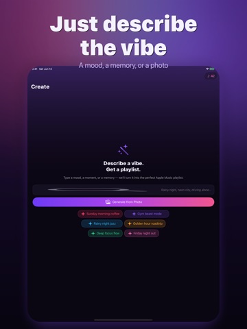 Psywave: AI Playlist Maker iPad screenshot