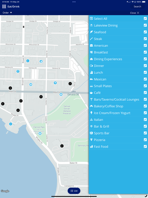 Visit Lake Geneva iPad screenshot 5 - Travel app