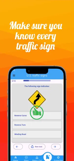 US Traffic Signs: DMV Quiz screenshot 1