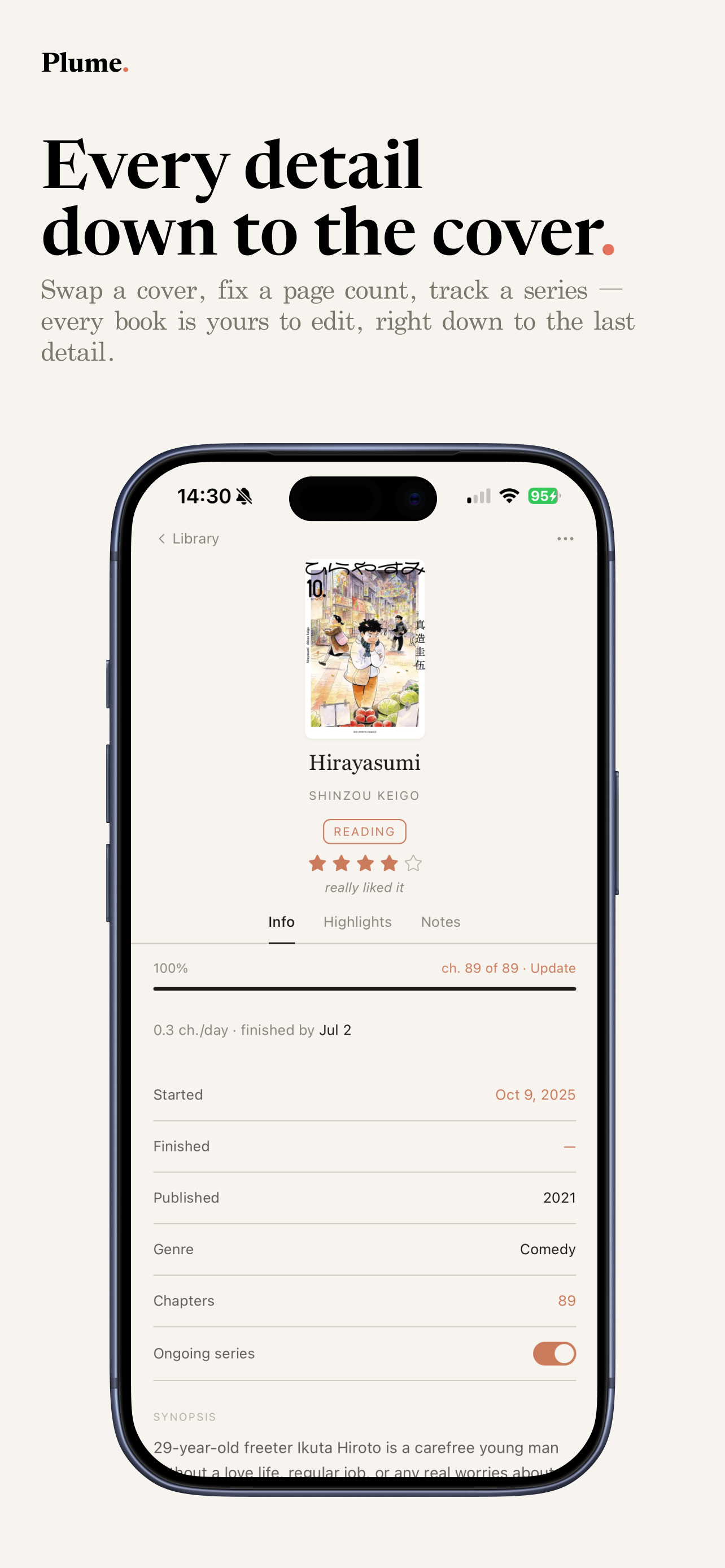 Plume. : Book Tracker & More screenshot 7