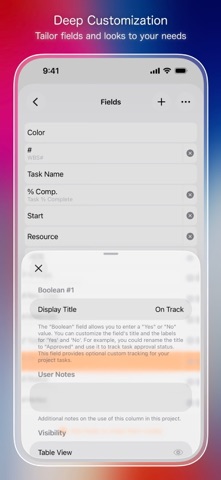 QuickPlanX: Project Gantt Plan iPhone screenshot
