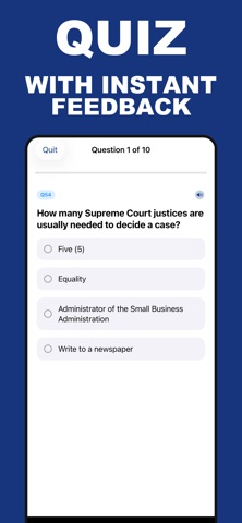 US Citizenship Test: prep Screenshot 1 of 5