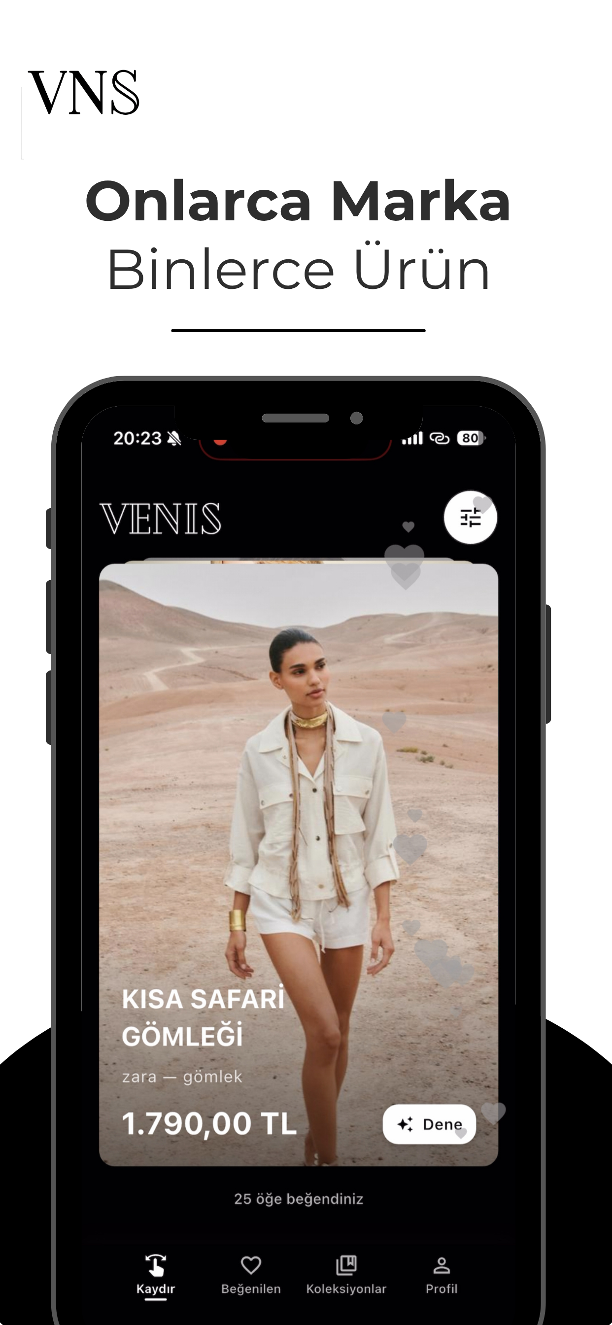 Venis: Kaydır, Dene, Paylaş