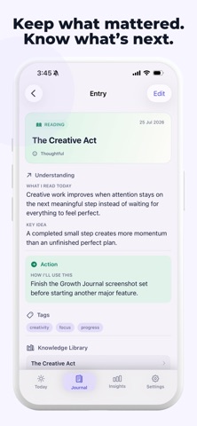 Growth Journal screenshot