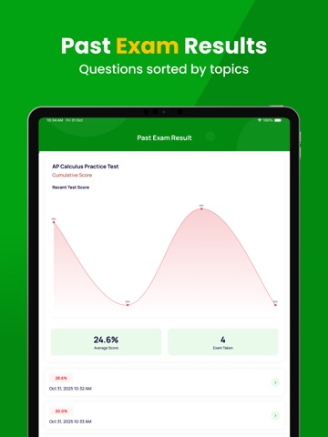 AP Calculus Practice Test Exam iPad screenshot