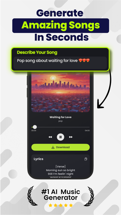 AI Song Maker ・Music Generator Screenshot 1 - AppWisp.com