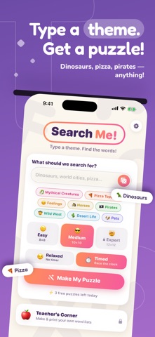 Search Me! Word Search Creator iPhone screenshot