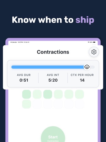 Nerd Contraction Timer iPad screenshot