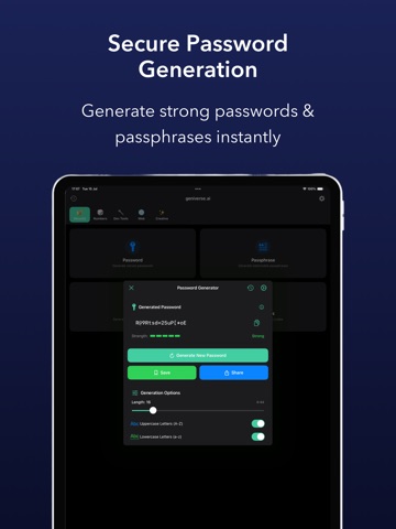 geniverse.ai: #1 generator kit iPad screenshot