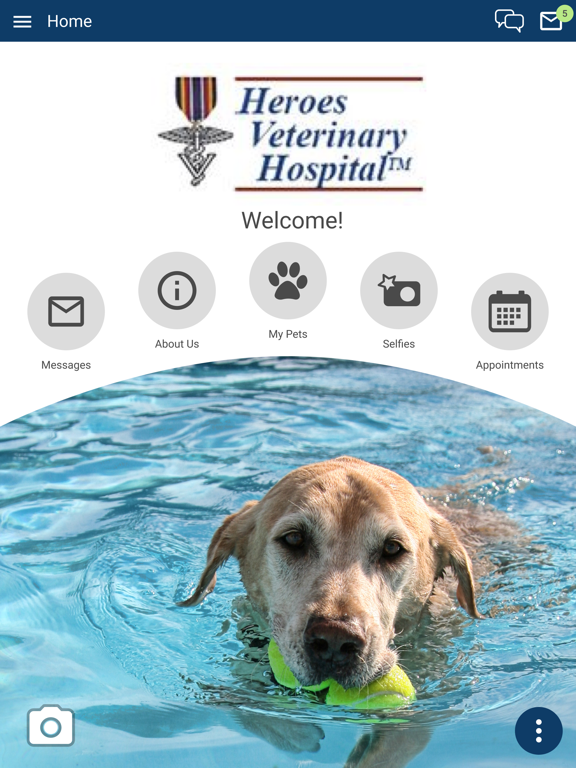 Heroes Veterinary Hospital iPad screenshot 1 - Business app