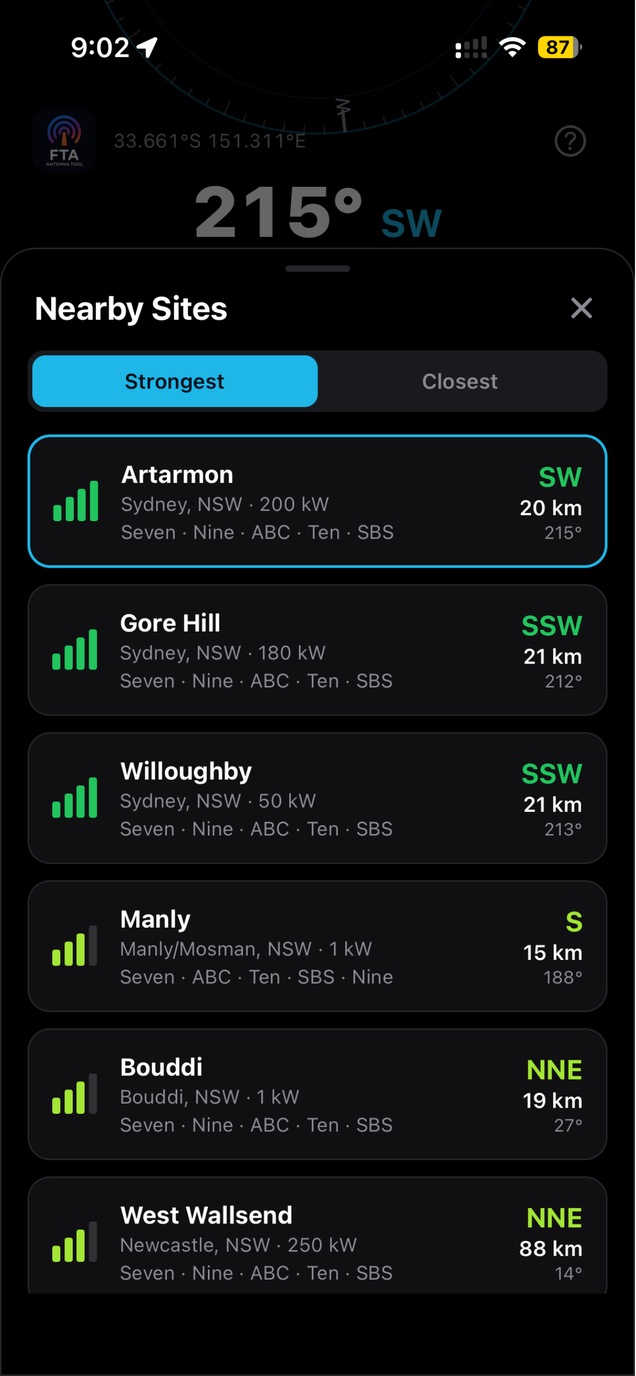 FTA Antenna Finder