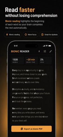 Bionic Reader screenshot
