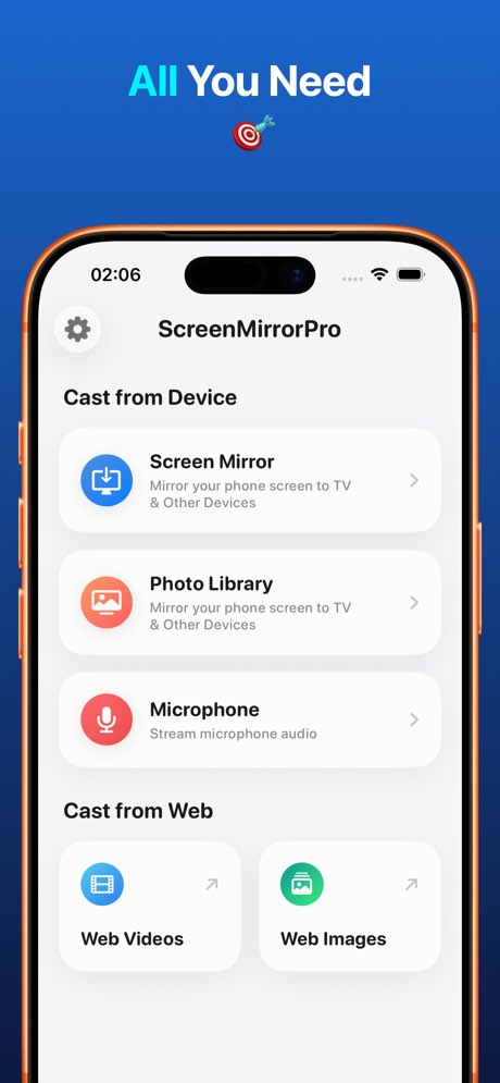 ScreenMirrorPro - TV Cast iPhone Screen mirroring
