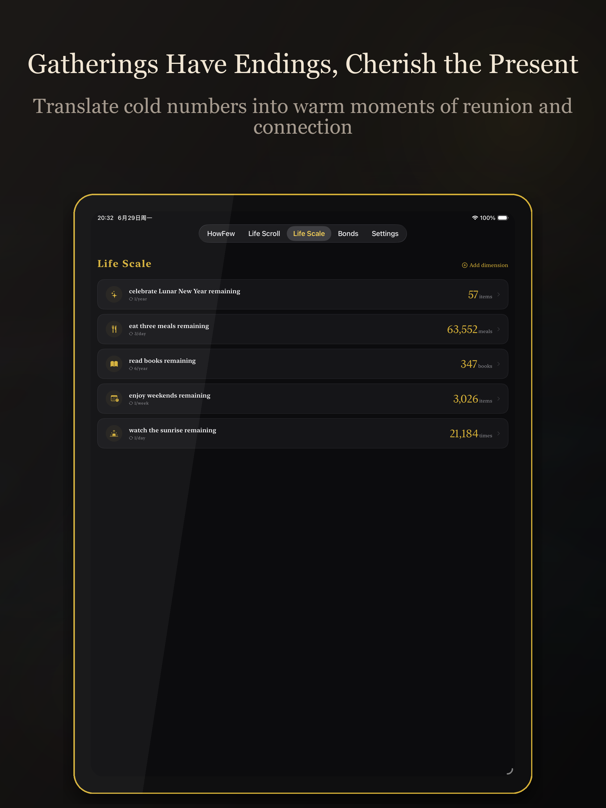 HowFew - Life Countdown & Grid screenshot 8