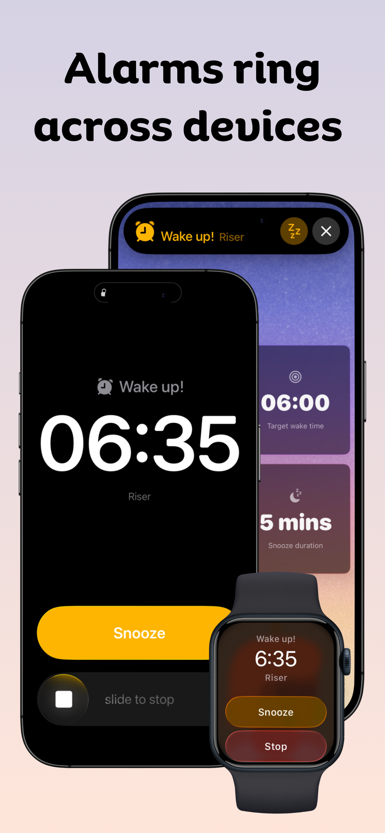 Loud Alarm Clock: RISER