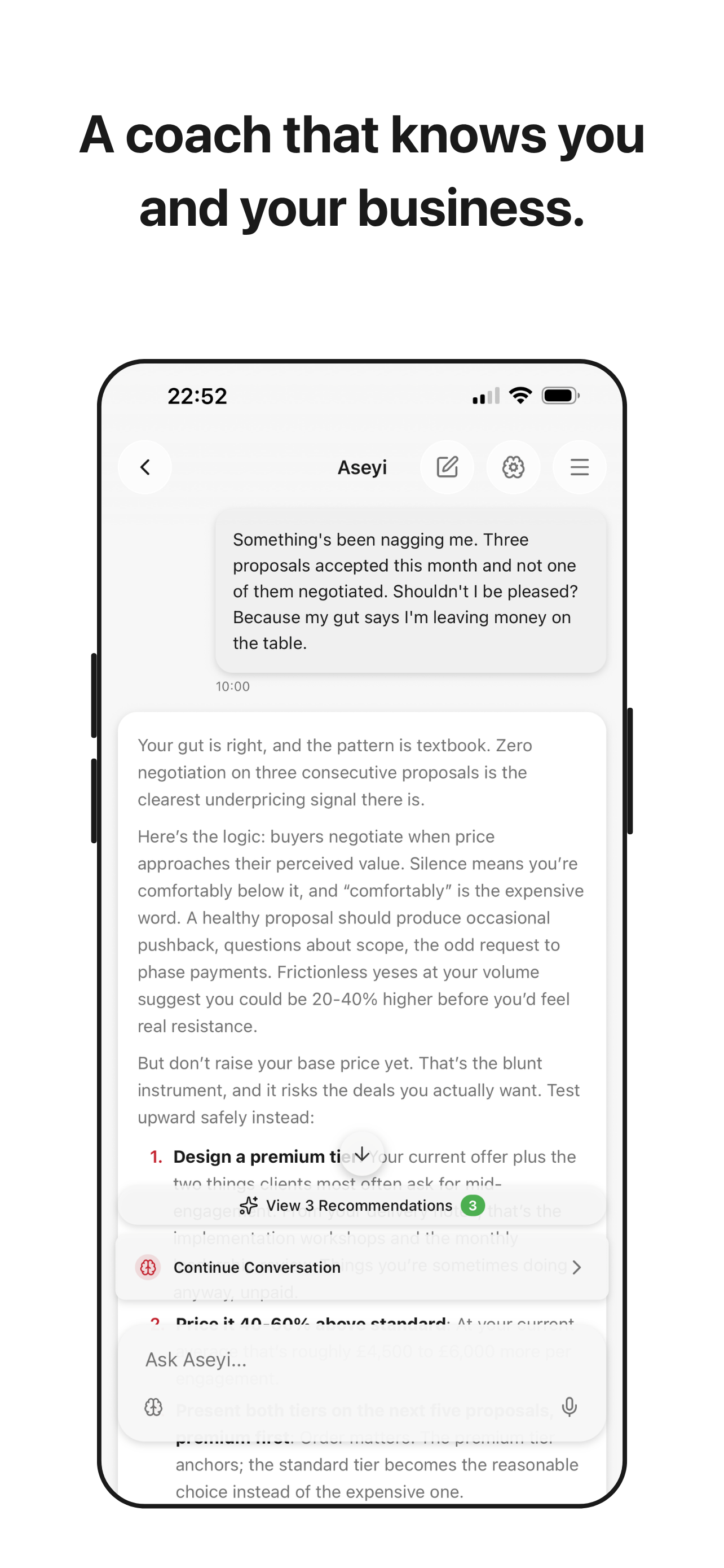 Aseyi: AI Business Coach screenshot 3