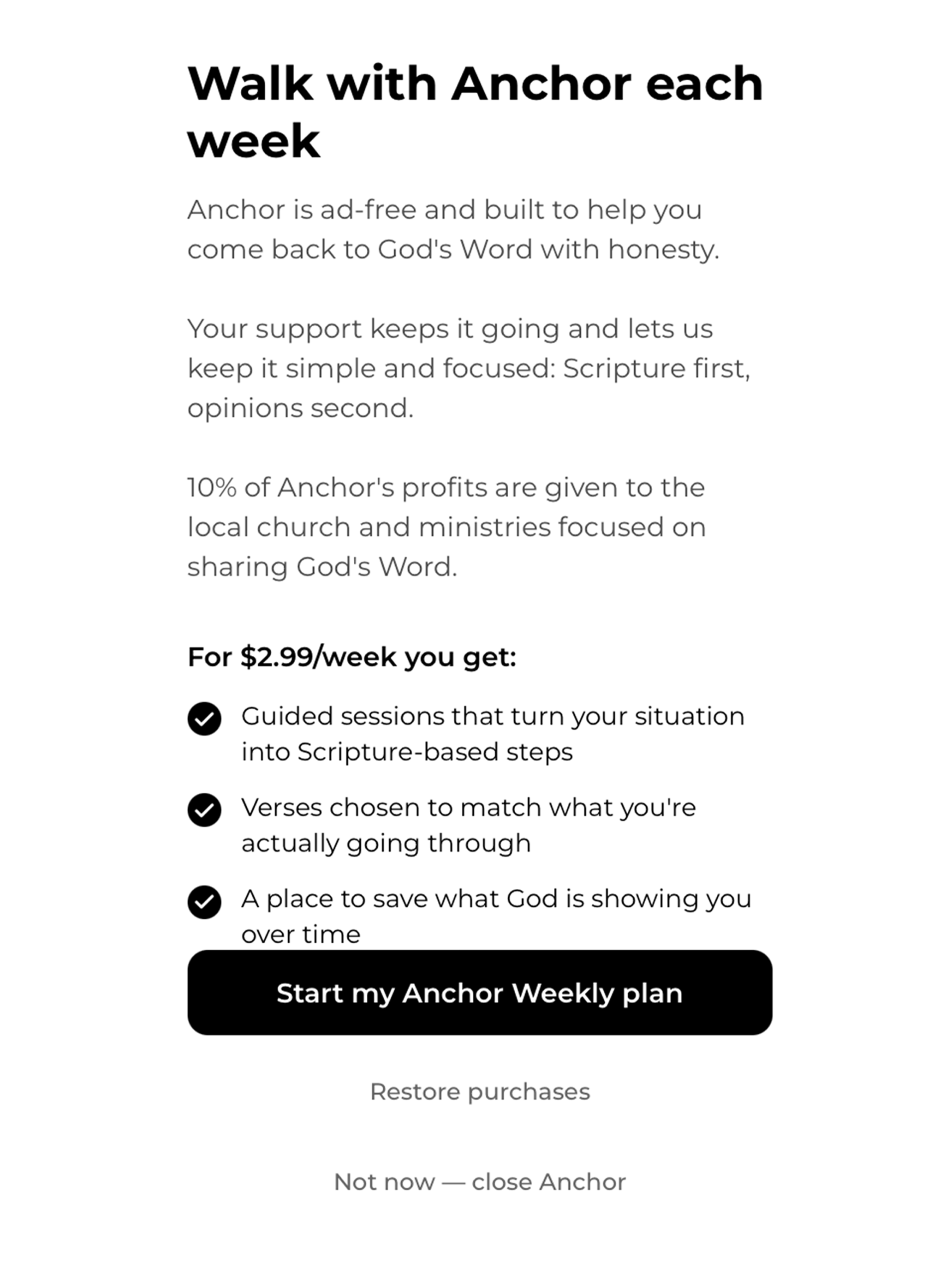 Anchor: Bible Guide