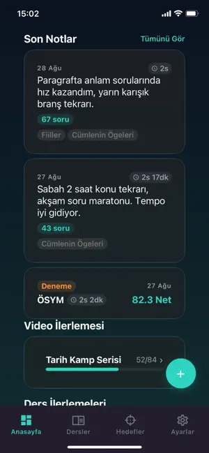 YKS Hedef Takip screenshot 3