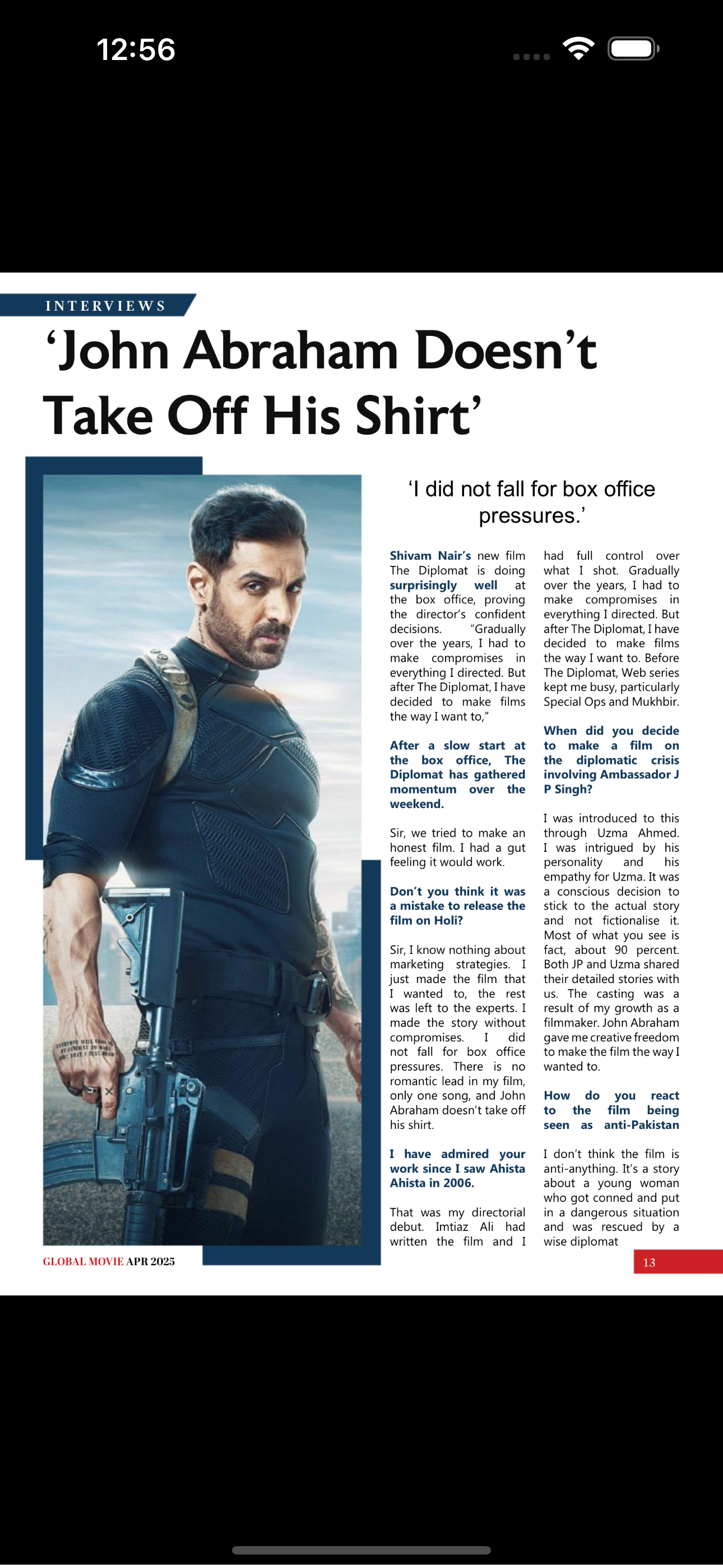 GLOBAL MOVIE MAGAZINE screenshot 3