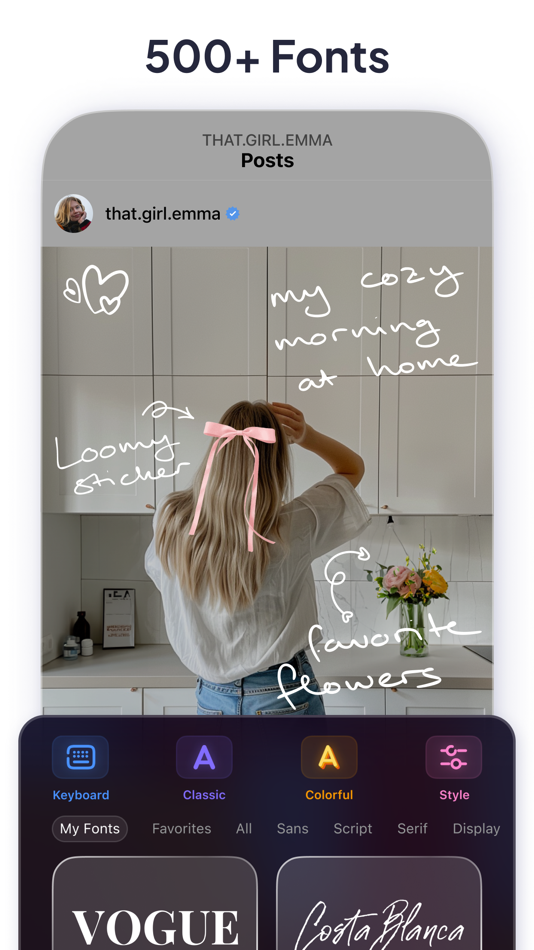 #1. LOOMY: Fonts & Aesthetic Text (iOS) 由: Anton Havrylenko