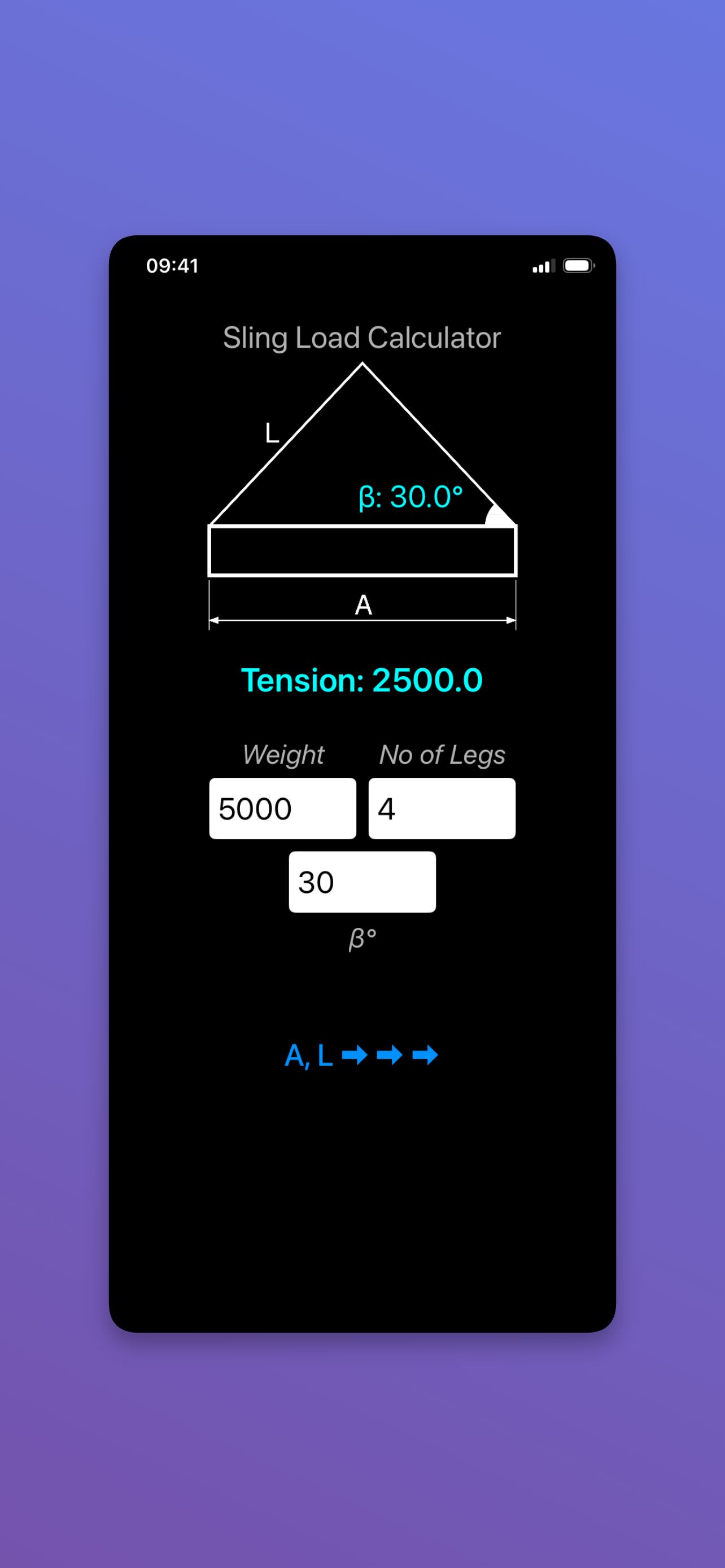 Sling Load Calculator Easy screenshot 4