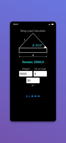 Sling Load Calculator Easy screenshot