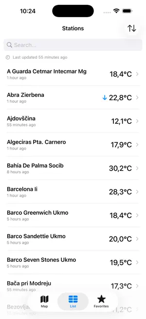 Swim - Sea & lake temperatures screenshot 2
