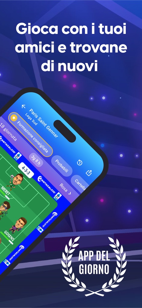 Leghe Fantacalcio® Serie A - Users can easily manage their private leagues, inviting friends and accessing key features like suggested lineups and squad overviews.