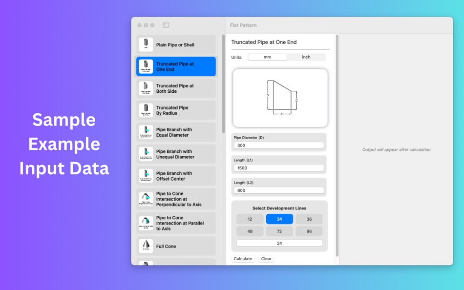 #4. Flat Pattern Calculator (macOS) Podle: Imran Pinjara